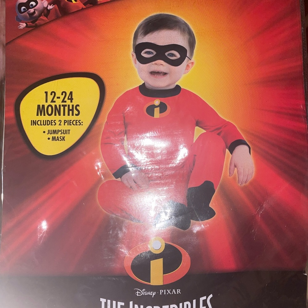 Baby Boy Jack-Jack costume from Incredibles Size 12-24 Months.